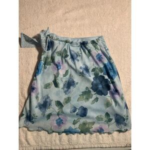Cherokee Girls 4T Blue Floral Lace Skirt – Scalloped Hem